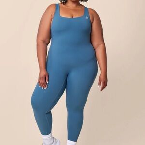 2pc set!! Slate blue Sleeveless Jumpsuit with matching jacket